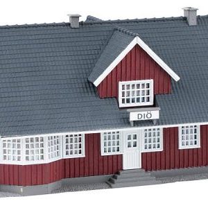 Faller, 110160, Svensk Station ”DIÖ”,  Epok II, Mått: 200x110x105 mm, Skala H0.