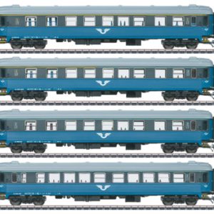 Märklin, 43787, Vagnsset med 4 personvagnar SJ, skala H0