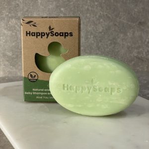 Baby & Barn Schampobar och Kroppstvål (2-i-1) Aloe Vera från Happy Soaps – 80 g